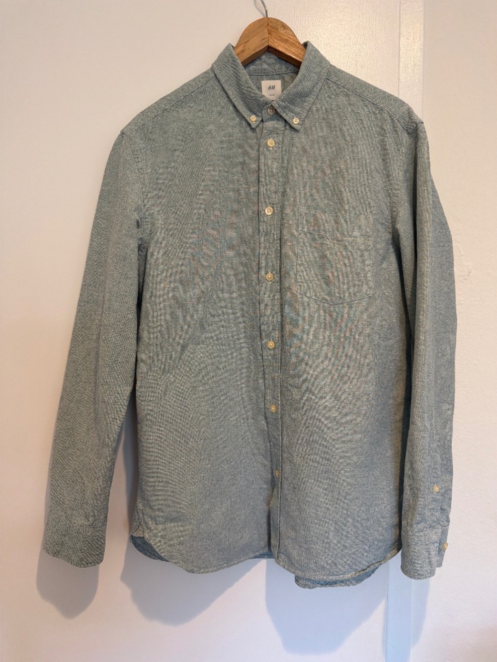 H&M Sage Green Button Down Shirt